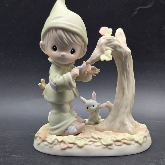 Precious Moments 1996 Color Your World with Thanksgiving Fall Autumn Elf - Picture 9 of 9